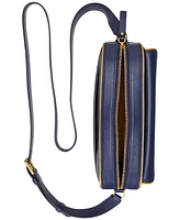 Lauren Ralph Lauren Two-Tone Leather Small Marcy Camera Bag