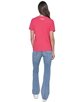 Karl Lagerfeld Paris Women's C'est La Vie Rhinestone Tee