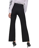 Karl Lagerfeld Paris Women's Pull-On Boot-Cut Pants