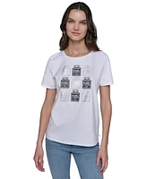 Karl Lagerfeld Paris Women's Perfume-Graphic T-Shirt