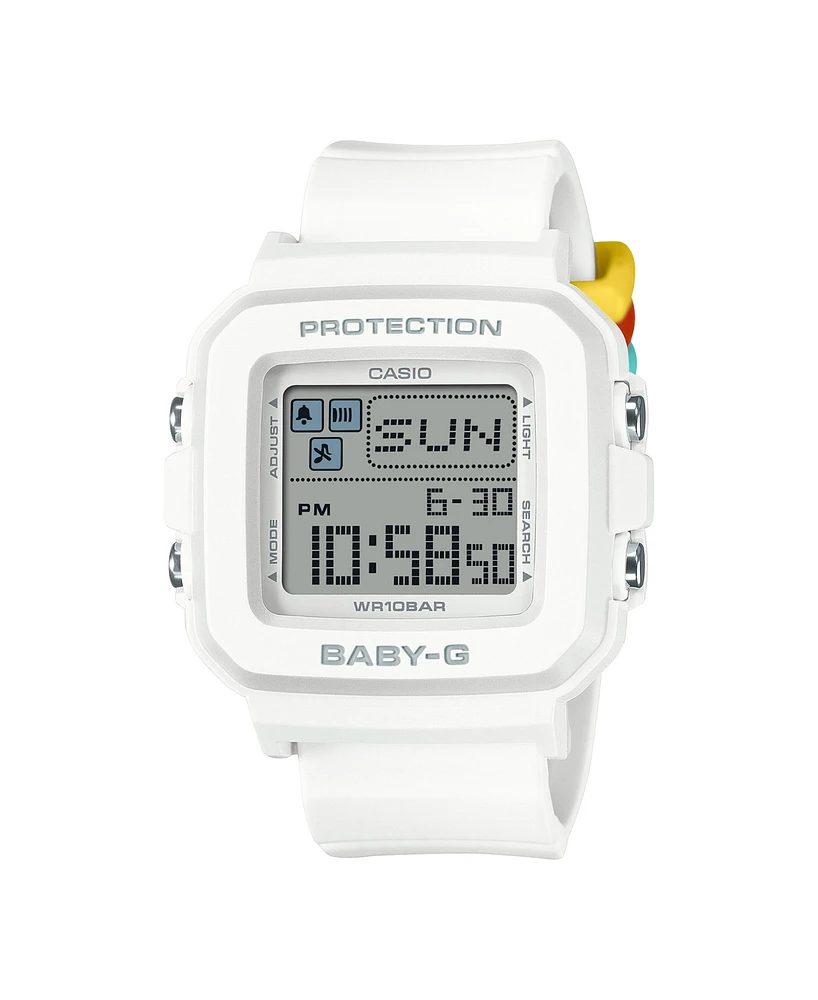 G-Shock Baby-g Ladies White Resin Watch, 39mm