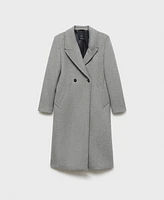 Mango Women's Lapels Wool Coat