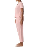 Tommy Hilfiger Women's 2-Pc. Th Cardigan Top & Cropped Pants Pajama Set
