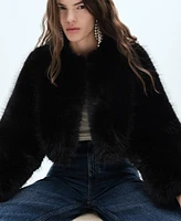 Mango Women's Fur-Effect Jacket