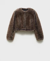 Mango Women's Fur-Effect Jacket