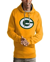 Antigua Men's Gold Green Bay Packers Victory Pullover Hoodie