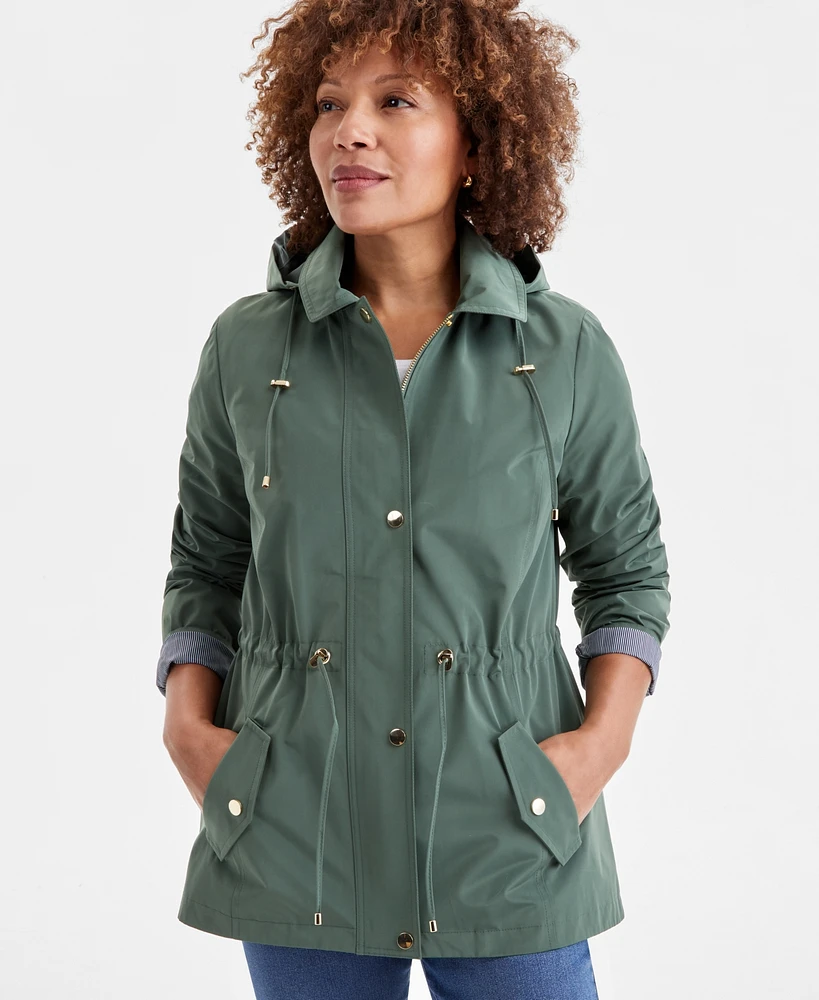 Style & Co Women's Hooded Anorak, Pp-4X