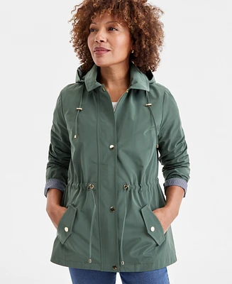 Style & Co Women's Hooded Anorak, Pp-4X