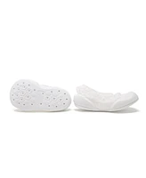 Komuello Toddler First Walk Sock Shoes Flat - Snow Lace