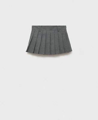 Mango Women's Pinstripe Miniskirt