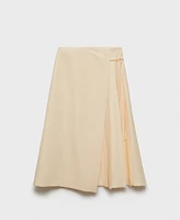 Mango Women's Bow Detail Lyocell Skirt