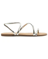 Arezzo Women's Mikayla Round Toe Flat Sandals