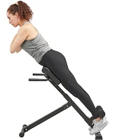 Lifepro Adjustable Hyperextension Bench for Glutes, Hamstrings, and Lower Back - Foldable Home Gym Equipment