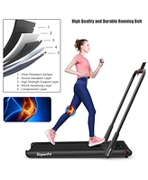 Gymax 2.25HP Under Desk Electric Pad Treadmill Running Machine