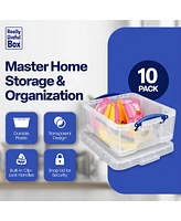 Really Useful Box 17L Storage Container with Lid and Clip Lock Handles (10 Pack)