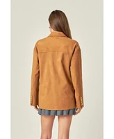 English Factory Women's Suede Jacket