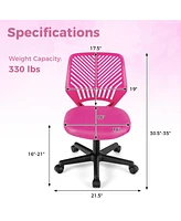 Gouun Height-adjustable Ergonomic Kids Desk Chair with Universal Casters