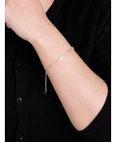 Devata Clover Chain Bracelet in 14K Gold, 6.5 in adj to 7.5 in