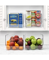 Sorbus Clear Open Storage Bins (4-Pack)