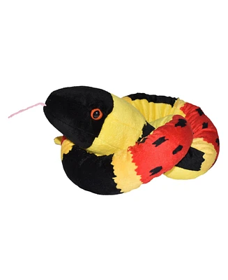 Wild Republic Plush Snake Coral Snake Stuffed Animal, 54 Inches