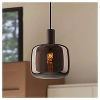 Possini Euro Design Janna 7 1/2" Modern Pendant Ceiling Light Fixture Dining Room Over Table Kitchen Island Foyer Hanging Round Brown Matte Coffee Fin