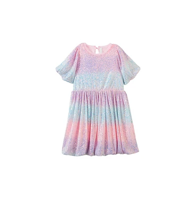 Cotton On Girls Little/Big Sienna Puff Sleeve Dress