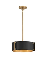 Possini Euro Design Arabela 14" Modern Industrial Pendant Chandelier Ceiling Light Fixture Dining Room Over Table Kitchen Island Foyer Drum Hanging 3-