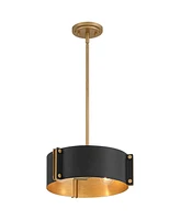 Possini Euro Design Arabela 14" Modern Industrial Pendant Chandelier Ceiling Light Fixture Dining Room Over Table Kitchen Island Foyer Drum Hanging 3-