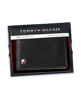 Tommy Hilfiger Men's Rfid Walt Leather Trifold Wallet