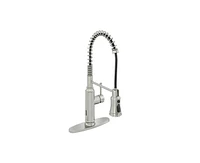 Casainc Pull Down Sprayer Kitchen Faucet with Infrared Sensor Induction Function and Deck Plate