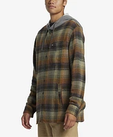 Quiksilver Men's Sandbar Hooded Flannel Long Sleeve Shirt