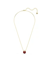 Swarovski Round Cut Rhodium Plated Bella V Pendant Necklace