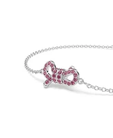 Swarovski Lifelong Bow Rhodium Plated Bracelet