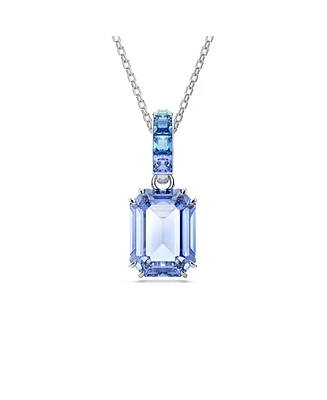 Swarovski Octagon Cut Rhodium Plated Millenia Pendant Necklace