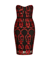 City Chic Women's Dolce Rose Dress