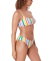 Andie Womens Fiji Striped Bikini Top Bottoms