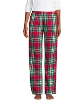 Lands' End Women's Print Flannel Pajama Pants