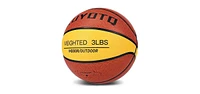 Kuyotq 3LBS/3.3LBS/2.2LBS 29.5/28.5" Weighted Basketball Composite Indoor Outdoor Heavy Trainer Basketball for Improving Ball Handling Dribbling Passi