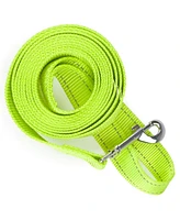 Slickblue Large 8-Foot Reflective Nylon Safety Leash – Durable, Visible, and Comfortable for Pets