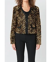 endless rose Women's Sequin Jacket