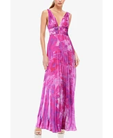 ONE33 Social Women's The Perry | Pleated Printed Maxi Gown