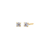Solitaire Stud Earring 14k - gold
