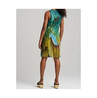 Natori Women's Paradise - Printed Mesh Mini Dresss