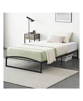 gaomon Bed Frame, 10 Inch Low Profile Platform Bed Frame, Heavy Duty Metal Full Size Bed, Mattress Foundation With Steel Slat Support, 10 Inch Height