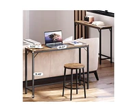 Retro Console Table, Narrow Sofa Table Measuring 39.4", Perfect for Placing Behind a Couch in The Living Room, Ideal As an Industrial Hallway Tab