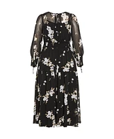 City Chic Plus Amira Print Maxi Dress