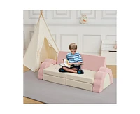 gaomon 11pcs Modular Kids Play Couch, Children Sectional Sofa Floor Toddler Couch for Kids Creative Play