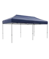 Outsunny 10' x 20' Pop Up Canopy Tent, Height Adjustable Tent