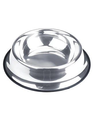 Slickblue Stainless Steel Dog Bowls with Non-Slip Rubber Base- Durable and Stable Feeding Solution