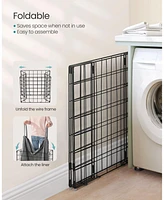 Slickblue Collapsible Laundry Hamper with Washable Liner & Metal Wire Frame for Bedroom and Bathroom